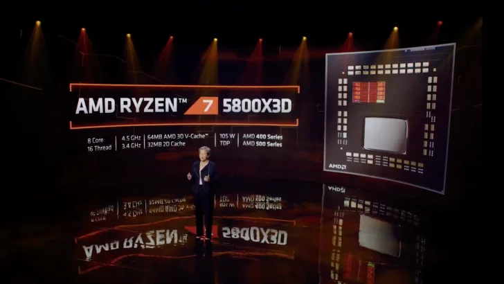 AMD lanserar Ryzen 7 5800X3D – först ut med 3D V-Cache