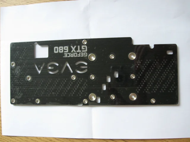 EVGA GTX 680 Backplate