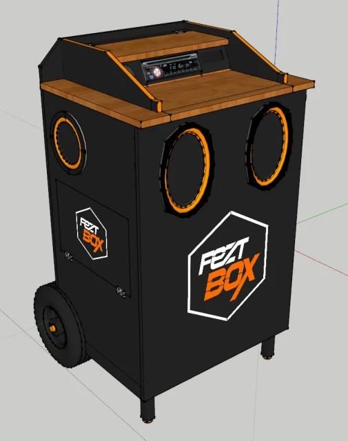 Projekt "FeztBox" Portabel festmaskin :)