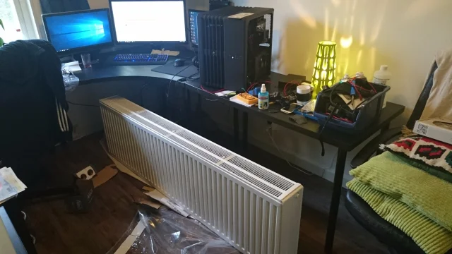 Husradiator till vattenkyld prestanda PC
